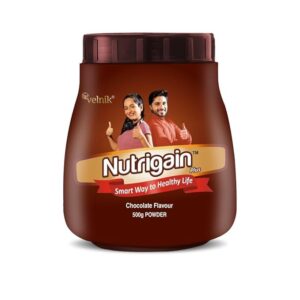 Ayurvedic Weight Gainer Supplement Powder for Men Women & Adults with Natural Ingredients to Improve Stamina, Appetite and Overall Wellness 500 gm (Chocolate Flavour)